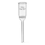 DWK Kimble Funnel 28400-153 Buchner with KIMFLOW Fritted Disc, Fine Porosity, 15 mL Capacity, 8 mm Stem Outer Dimensions, Stem 75 mm Length - MDL-CSX28400153 - 1 Each