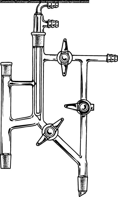 DWK Kimble Kontes Short-Path Condensers 287630-0000 Variable Reflux Distillation Head With PTFE Plugs - MDL-CSX2876300000 - 1 Each