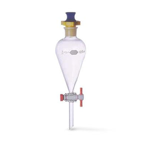 Dwk Life Sciences KIMAX Separatory Funnel with PTFE Stopcock & Plastic Stopper - CSX29049F125Z