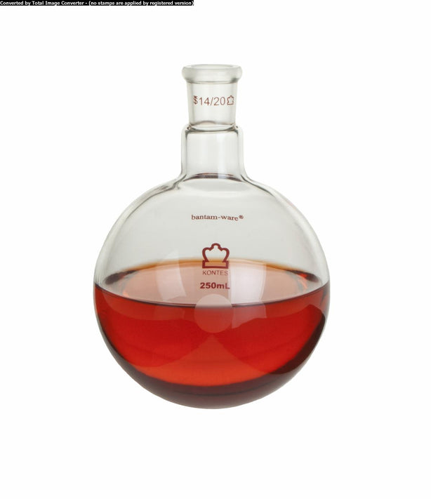 Dwk Life Sciences Kimble Single Standard Taper Neck Heavy Wall Bantam-Ware Single-Neck Heavy-Wall Round-Bottom Flask, 14/20 ST Joint, 10mL - CSX2940000010
