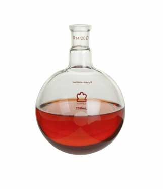 Dwk Life Sciences Kimble Single Standard Taper Neck Heavy Wall Bantam-Ware Single-Neck Heavy-Wall Round-Bottom Flask, 14/20 ST Joint, 500mL - CSX2940000500