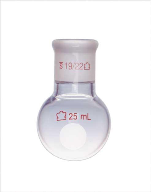 Dwk Life Sciences Kimble Single Standard Taper Neck Heavy Wall Bantam-Ware Single-Neck Heavy-Wall Round-Bottom Flask, 19/22 ST Joint, 250mL - CSX2940100250