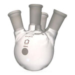 Dwk Life Sciences Kimble Angled Four Side Neck Round Bottom Flask, 14/20, 14/20, 50 mL - CSX2957900050