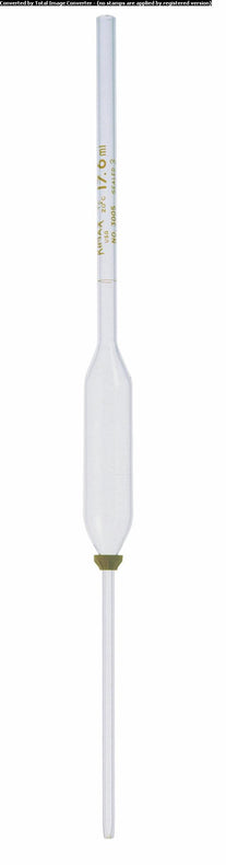 DWK Kimble Sealed Milk Test Babcock Pipette, To Contain, 17.6 mL - 3005S-176 - 12 Each