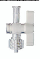 DWK Kimble 420163-0001 One-Way Stopcock Valve, Female Luer to Male Luer, HDPE Plug, Polycarbonate Body - MDL-CSX4201630001 - 10 Each