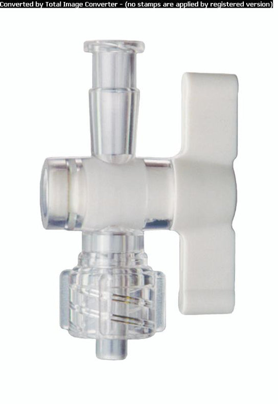 DWK Kimble 420163-0001 One-Way Stopcock Valve, Female Luer to Male Luer, HDPE Plug, Polycarbonate Body - MDL-CSX4201630001 - 10 Each