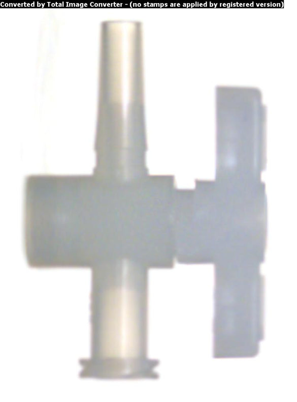 DWK Kimble / One-Way Stopcock Valve, Female Luer to Male Luer, HDPE Plug, Nylon Body - 420163-1500 - 5 Each