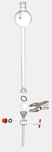 Dwk Life Sciences Kimble Glass Columns with Removable Fritted Disc and PTFE Stopcock Plug Comp 250 x 12 - CSX4222502512