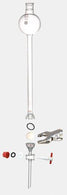 Dwk Life Sciences Kimble Glass Columns with Removable Fritted Disc and PTFE Stopcock Plug Comp, 250 x 25 - CSX4222502525