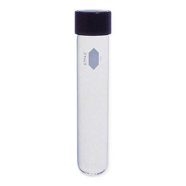Reusable Screw-Thread Culture Tubes with Unattached Cap, 13-415mm Thread Finish, 13mm Outer Dia. x 100mm L, Kimble Screw - 45066-13100 - 288 Each