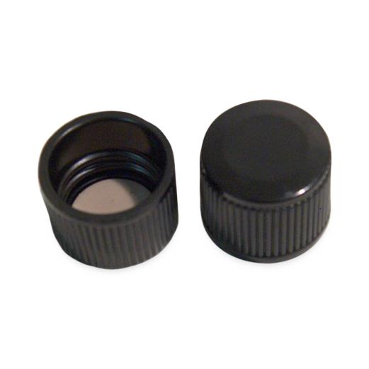Phenolic Tube Cap With PTFE-Faced Rubber Liner, 24-415mm Thread Finish, Kimble PTFE Faced - 45066C-24 - 150 Each