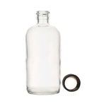 Boston Round Clear Glass Bottle, Phenolic Cap with Pulp/Vinyl Liner, 1oz., Bulk Packs, Kimble 1OZ - 5110120C-21 - 432 Each