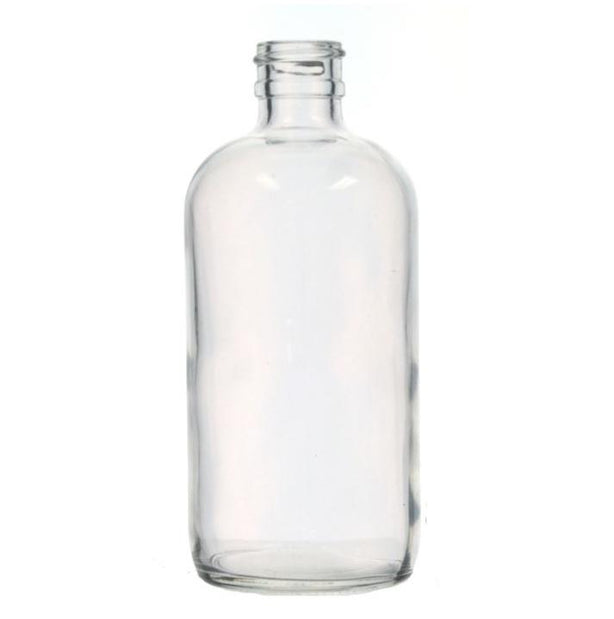 Clear Boston Round Bottle Without Cap, 32 oz., Carton, Kimble 1OZ Glass - 5113233B - 12 Each