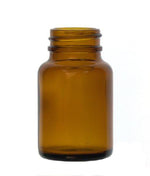 Kimble 1OZ WM Amber Glass Wide Mouth Pack Bottle Without Cap, 16 oz., Carton - 5221653B - 60 Each