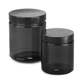 DWK Kimble Sm Pack Amber Glass Straight-Sided Jar, Attached P/PV Cap, 4 oz. - 5420458V-21 - 24 Each