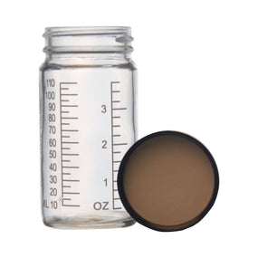 Dwk Life Sciences Kimble 1OZ Clear Graduated Glass AC Medium Round Bottle 5810133C-25 - 432.0 Each
