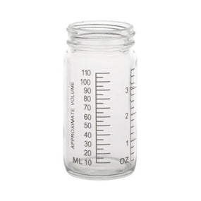 Dwk Life Sciences Kimble 1OZ Clear Graduated Glass AC Medium Round Bottle 5810448B - 144.0 Each