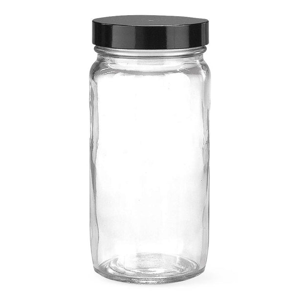 Dwk Life Sciences Kimble 2OZ Testing Straight-Sided Clear Glass Jar, Phenolic Cap with Pulp / Vinyl Liner, 2oz., Bulk Packs - CSX5910243C21