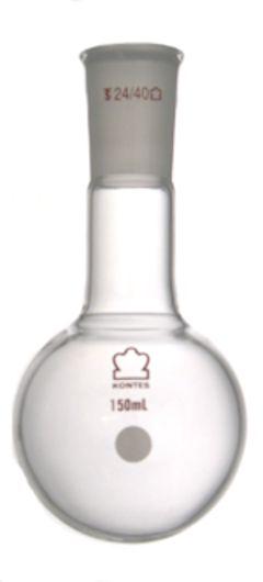 Dwk Life Sciences Kimble RB Flask Long Single Neck Heavy Wall Round Bottom, 24/40, 3000 mL - CSX6010100924