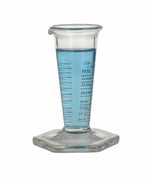 DWK Kimble Graduated Measuring Conical Cylinder, Scale x 2, 4 Dram - 60345-40 - 12 Each