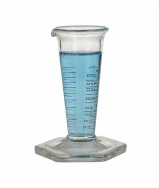 DWK Kimble Graduated Measuring Conical Cylinder, Scale x 2, 4 Dram - 60345-40 - 12 Each