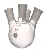Dwk Life Sciences Kimble Angled Four Side Neck Round Bottom Flask, 24/40, 24/40,250 mL - CSX6063000124