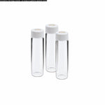 DWK Kimble 60811S-10 33 Expansion Borosilicate Clear Glass Vial with Phenolic Cap Attached, 28 x 95 mm - MDL-CSX60811S10 - 72 Each