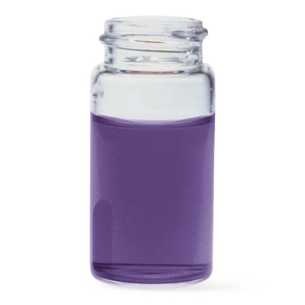 DWK Kimble 51 Expansion Borosilicate Glass Vial with Cap and PV Liner, Type 1, 25 x 95 mm, 22-400, 8 Dram - 60910-8 - 864 Each