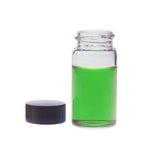 DWK Kimble 51 Expansion Borosilicate Glass Vial with Rubber Cap and PV Liner, 27 x 108 mm, 24-400, 11 Dram - 60957D-11 - 432 Each
