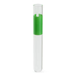 Borosilicate Glass Tubes with Branded Labels 3/4" from Open End, 10 x 75 mm, Green, Kimble - 60A10BZXG - 1000 Each