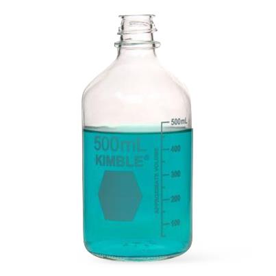 DWK Kimble 61110P-125 PTFE / Silicone Media Bottle with PTFE / Polypropylene Cap, 125 mL - MDL-CSX61110P125 - 48 Each