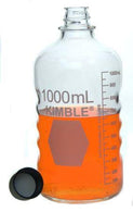DWK Kimble 61111P-1000 Storage / Media Bottle, PTFE / PP-Lined Cap, 1000 mL - MDL-CSX61111P1000 - 12 Each