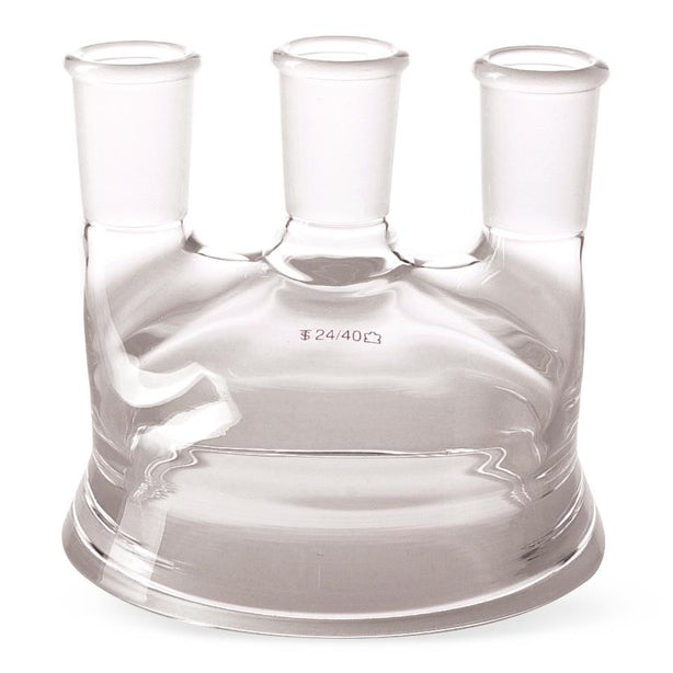 Dwk Life Sciences Kimble Multi-Neck Top multineck Reaction Flask, 3 Necks, 24/40 Center ST Joint, 24/40 Side ST Joint - CSX6125000021