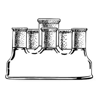 DWK LIFE SCIENCES Kimble Jacketed Reaction Flask 614112-5005 1 Each-MDL-CSX6141125005