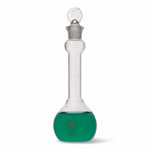 Dwk Life Sciences Kimble ClassA Wide-Mouth Class A Mix Bulb Style Wide Mouth Flask with Taper Stopper, 10 mL, Size 9 - 623010-0010 - 1 Each