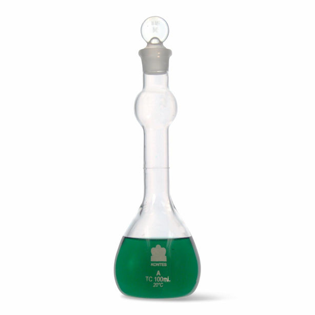 Dwk Life Sciences Kimble Cls WM HW w/Taper Class A Mixing Bulb Style Wide-Mouth Heavy-Wall Flask with 16 Taper Stopper, 400 mL - CSX6230200400