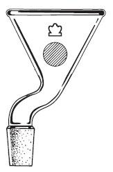 Dwk Life Sciences Kimble Offset Neck Powder Addition Funnel, 75 mm, 24/40 Joint - 629040-0023 - 1 Each