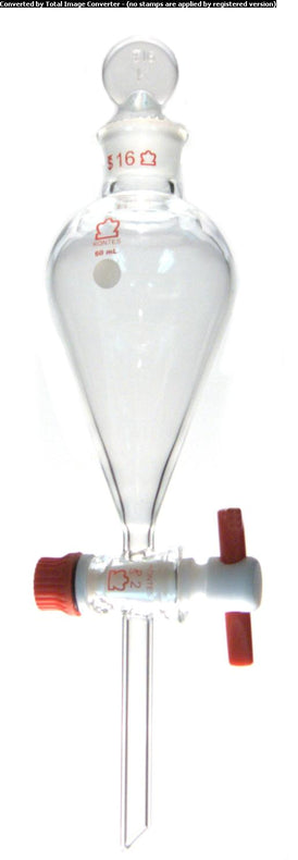 Dwk Life Sciences Kimble KONTES Squibb Separatory Funnel with PTFE Stopcock, 2000mL - CSX6360302000