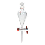Dwk Life Sciences Kimble KONTES Squibb Separatory Funnel without Stopper, PTFE Stopcock, 125mL - CSX6360310125