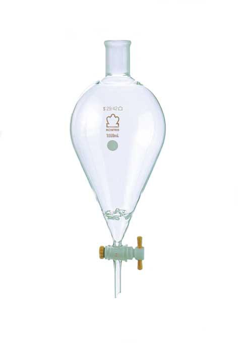 Dwk Life Sciences Kimble Kontes Non-Vortexing Separatory Funnel, 1000 mL, 29/42 Joint - 636200-1000 - 1 Each