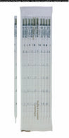 Kimble Color Coded Sterile Disposable Glass Color-Coded Serological Pipettes, To Deliver (TD), 10mL, 0.1mL Graduations, Orange Band, Multipack - 72100-10110 - 500 Each