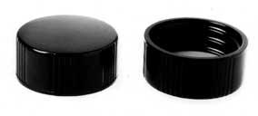 Phenolic Screw Cap with PTFE-Faced Rubber Liner, 22-400mm Thread Finish, Kimble Tube PTFE Faced - 73802-22400 - 144 Each