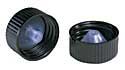 Dwk Life Sciences Kimble Cone shaped PE Black Phenolic Caps With Cone-Shaped Ldpe Liners, 18-400 Thread Finish - 73809-18400 - 144 Each