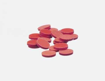 Kimble PTFE-Faced Red Rubber Septa - 73816-24 - 144 Each - MDL-CSX7381624