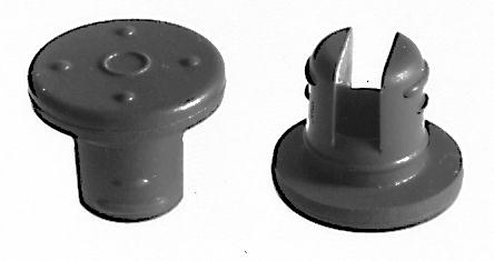 Kimble Gray Butyl Rubber Lyophilization Style Stopper - 73828-13 - 1000 Each - MDL-CSX7382813