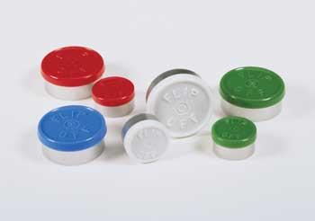 Dwk Life Sciences Kimble Button Top Unlined Aluminum Seal, Flip Up / Tear Off, 13 mm, Green - CSX73843D13