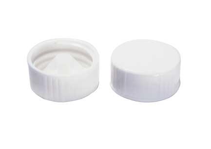 White Urea Closure, Scintillation, 22-400, Kimble Taperseal Polyethylene - 74525-22400 - 1000 Each