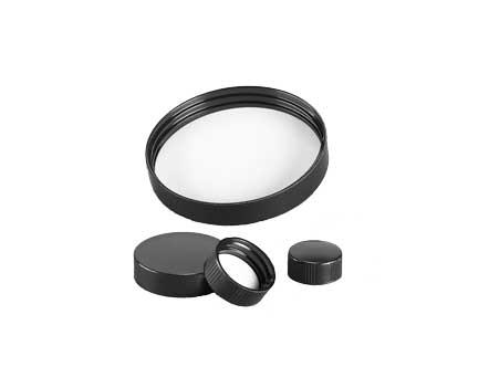 Dwk Life Sciences Kimble Chas Black Phenolic Cap with White 14B Liner, 45-400mm Thread Finish - CSX75204G4540
