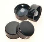 Dwk Life Sciences Kimble Cone shaped PE Liner Black Phenolic Screw Cap with Polyethylene Cone-Liner, 28-400mm Thread Finish - 75205-28400 - 3100 Each