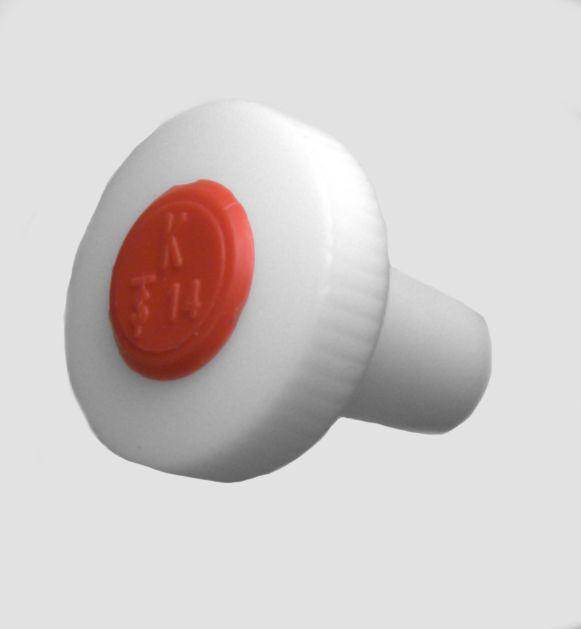DWK Kimble 850540-0014 PTFE Solid Flat Head Stopper, Size 14 - MDL-CSX8505400014 - 1 Each